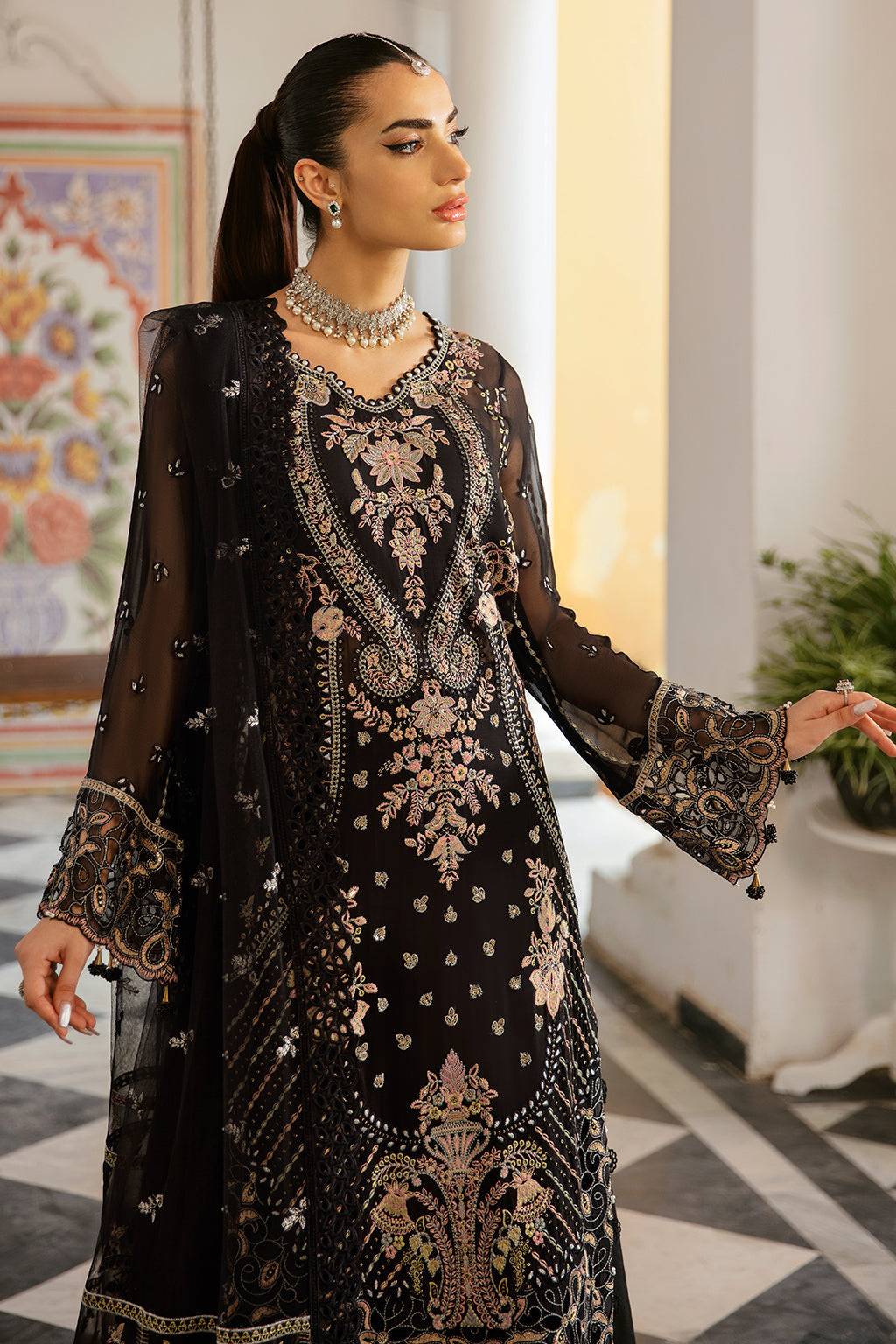 Ramsha | Dastak Luxury Chiffon Collection | Q-106 by Maria Faisal - Registered Vendor of : Ramsha - type : Ladies Clothes - 100% original wedding dresses