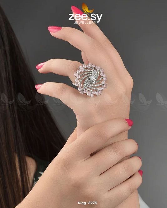 Rhinestone Ring-8276 - Rings 