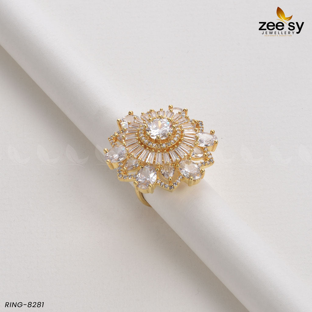 Sunflower Ring-8281 - Rings 