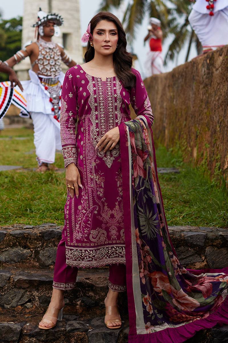 Gulaal | Saffira Lawn 25 | Aria by Maria Faisal - Registered Vendor of : Gulaal - type : Ladies Clothes - 100% original wedding dresses
