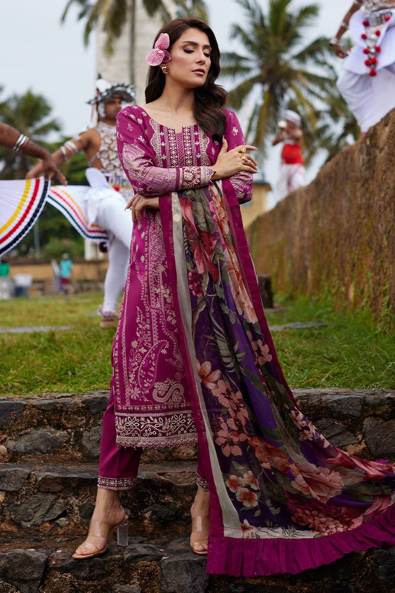Gulaal | Saffira Lawn 25 | Aria by Maria Faisal - Registered Vendor of : Gulaal - type : Ladies Clothes - 100% original wedding dresses
