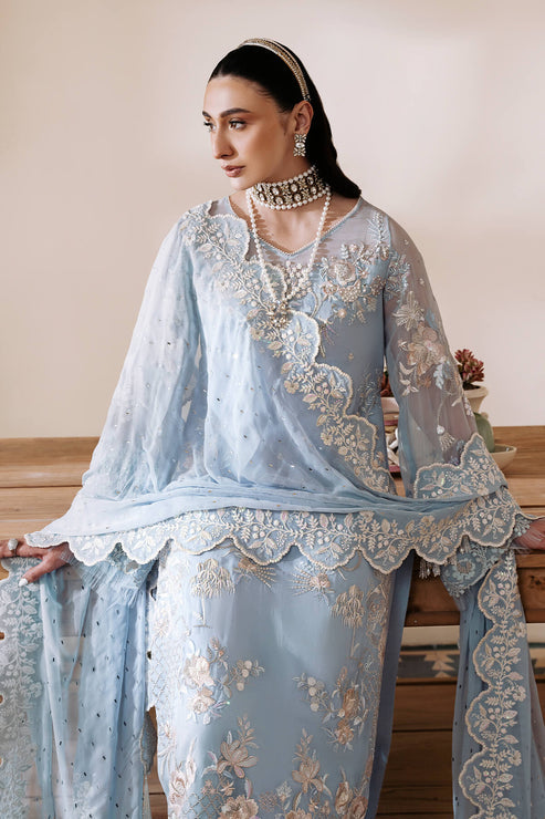 Imrozia Premium | Muse Luxury Chiffon 24 | S-1078 Glace - Ladies Clothes - Maria Faisal