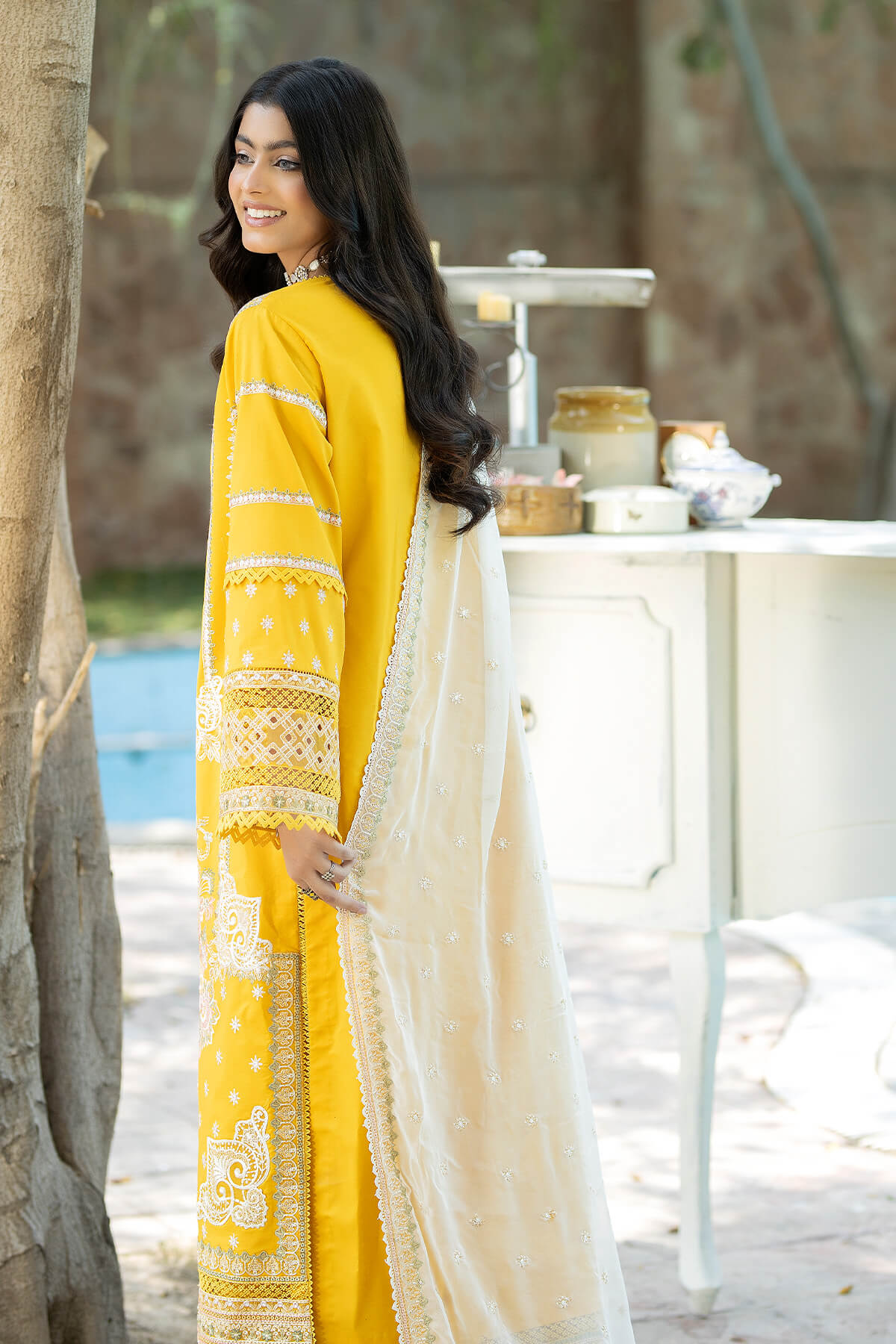 Imrozia Premium | Subah e Roshan | S.L 66 Zeeba - Designer Dress with Intricate embroidery and embellishments. Shop elegent wedding dress at Maria Faisal.