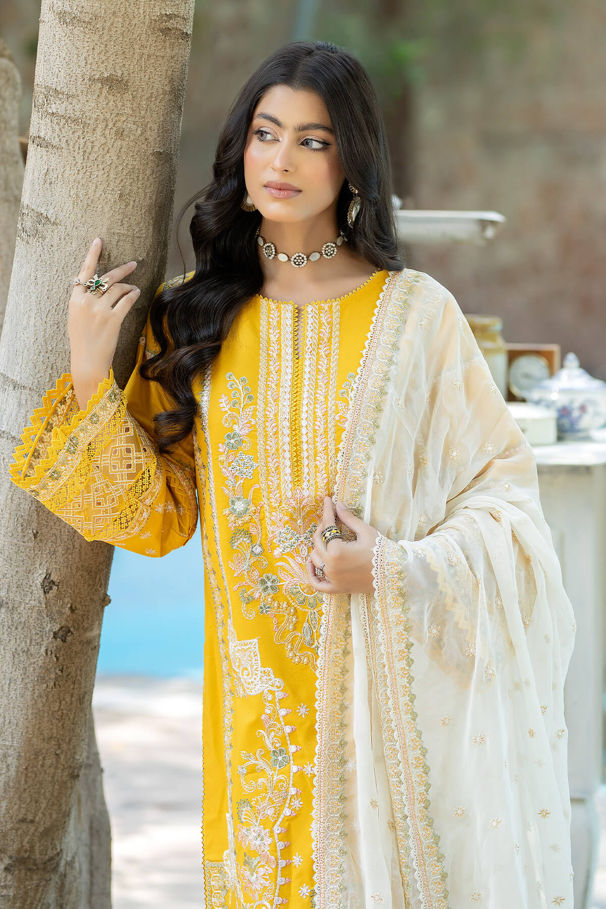 Imrozia Premium | Subah e Roshan | S.L 66 Zeeba - Designer Dress with Intricate embroidery and embellishments. Shop elegent wedding dress at Maria Faisal.