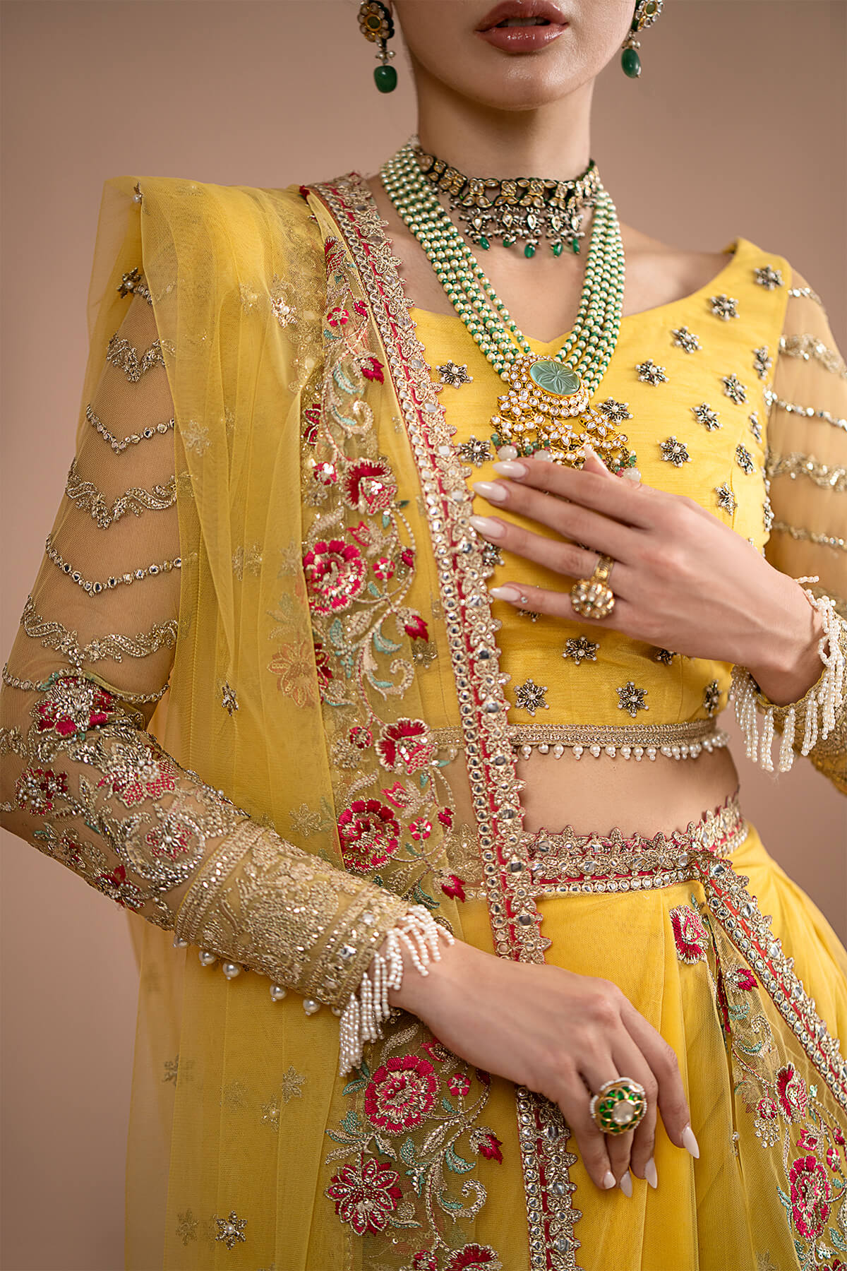 Imrozia Premium | Lumiere Luxury Sarees | 02 Lustrous Gold - Ladies Clothes - Maria Faisal