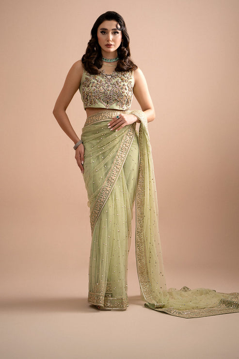 Imrozia Premium | Lumiere Luxury Sarees | 03 Eden - Ladies Clothes - Maria Faisal
