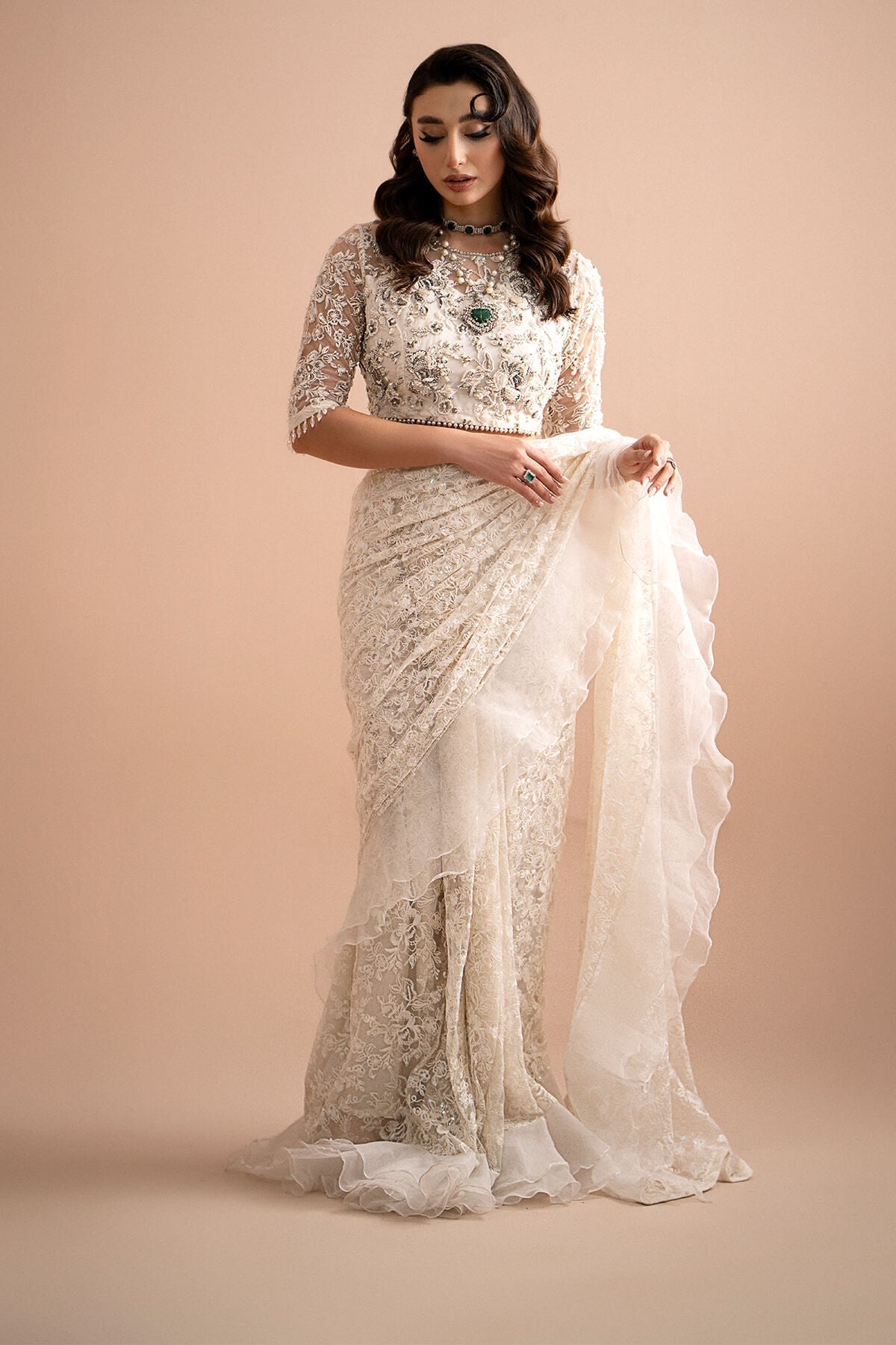 Imrozia Premium | Lumiere Luxury Sarees | 04 Dream - Ladies Clothes - Maria Faisal