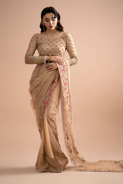 Imrozia Premium | Lumiere Luxury Sarees | 05 Celeste - Ladies Clothes - Maria Faisal