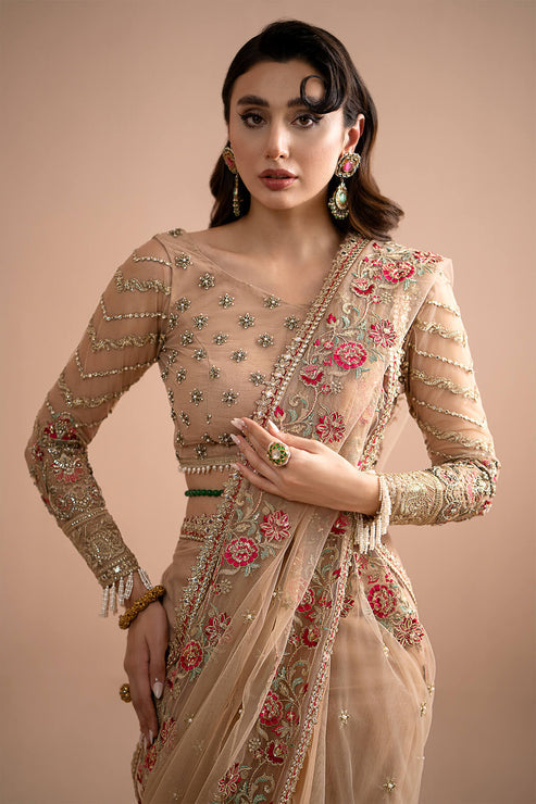 Imrozia Premium | Lumiere Luxury Sarees | 05 Celeste - Ladies Clothes - Maria Faisal