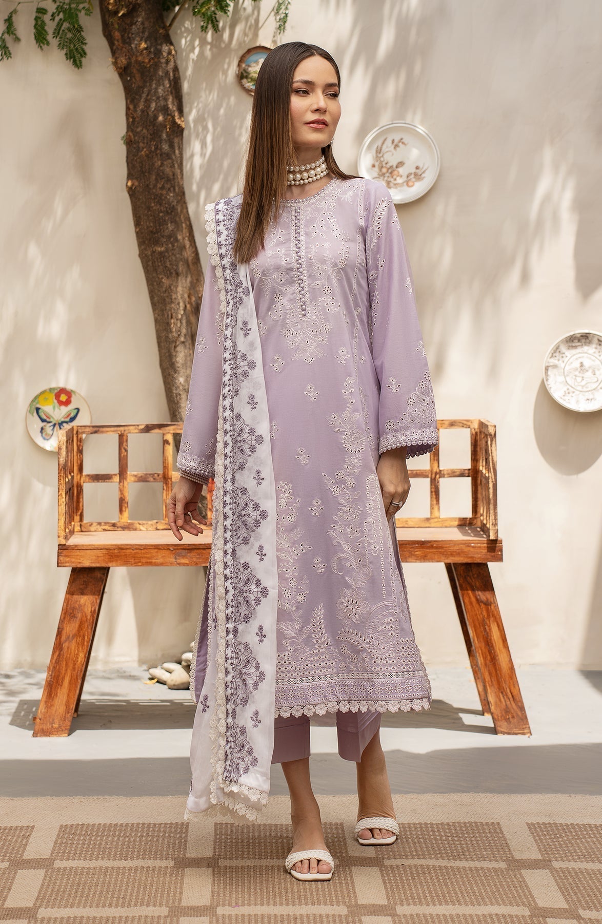 Zarif | Festive Lawn | ZFL 02 ILSA - Designer Dress with Intricate embroidery and embellishments. Shop elegent wedding dress at Maria Faisal.