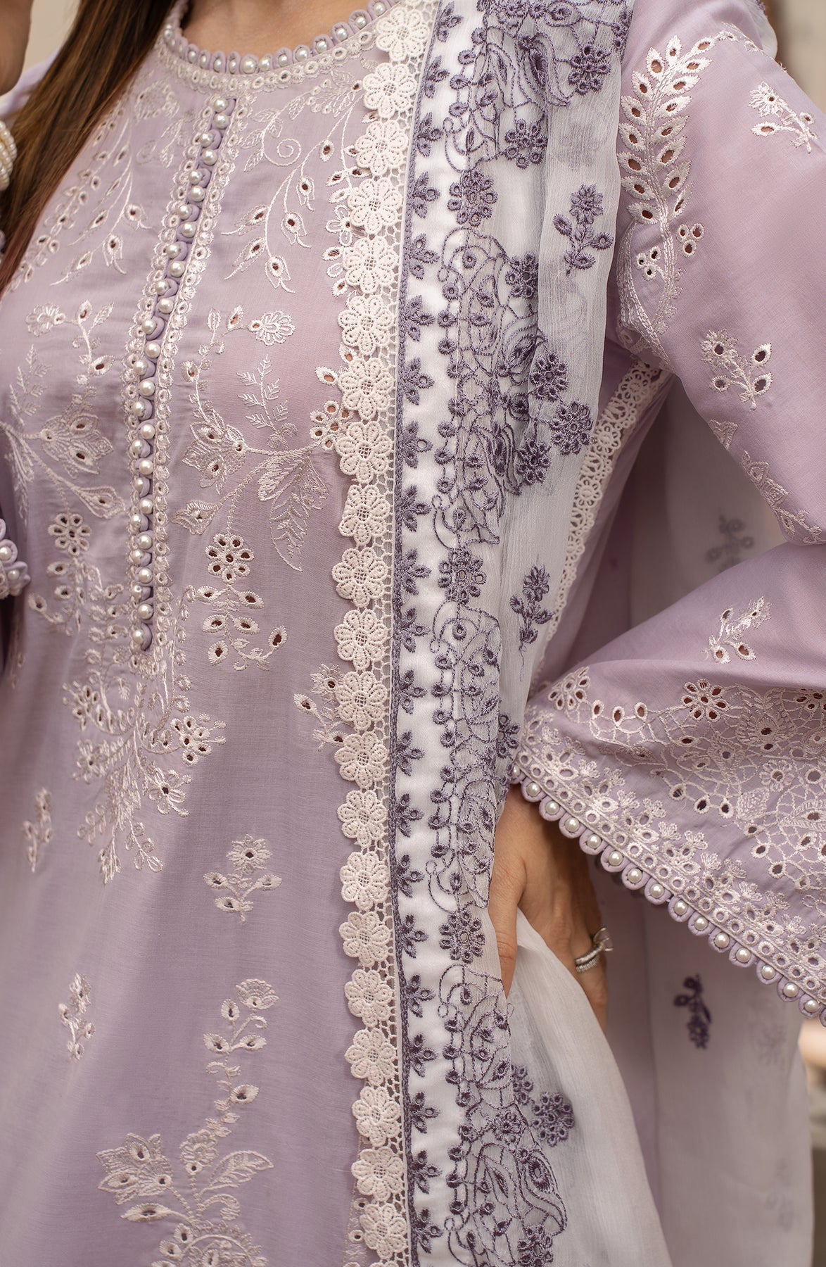 Zarif | Festive Lawn | ZFL 02 ILSA - Designer Dress with Intricate embroidery and embellishments. Shop elegent wedding dress at Maria Faisal.