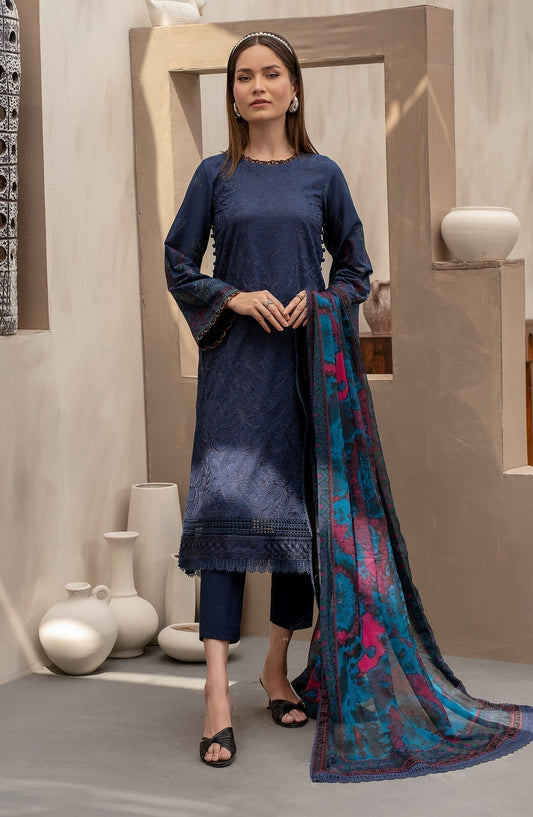 Zarif | Festive Lawn | ZFL 08 SEEMAL - Designer Dress with Intricate embroidery and embellishments. Shop elegent wedding dress at Maria Faisal.