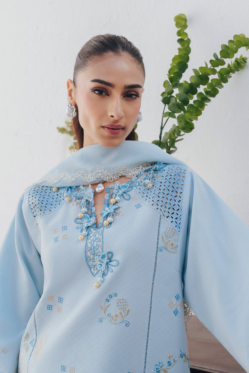 Qalamkar | Basic Pret 26 | QBP-05 MARTA - Luxury Dress - available at Maria Faisal in UK and USA.