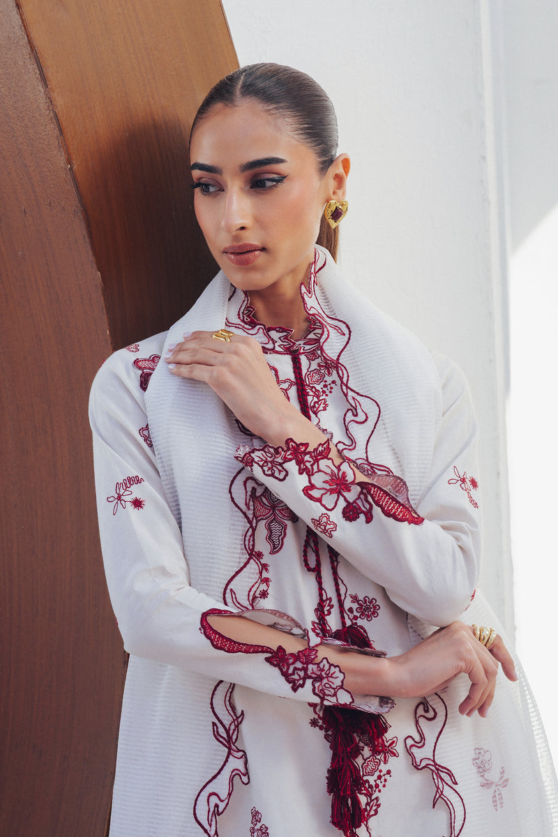 Qalamkar | Basic Pret 26 | QBP-01 ALBA - Luxury Dress - available at Maria Faisal in UK and USA.