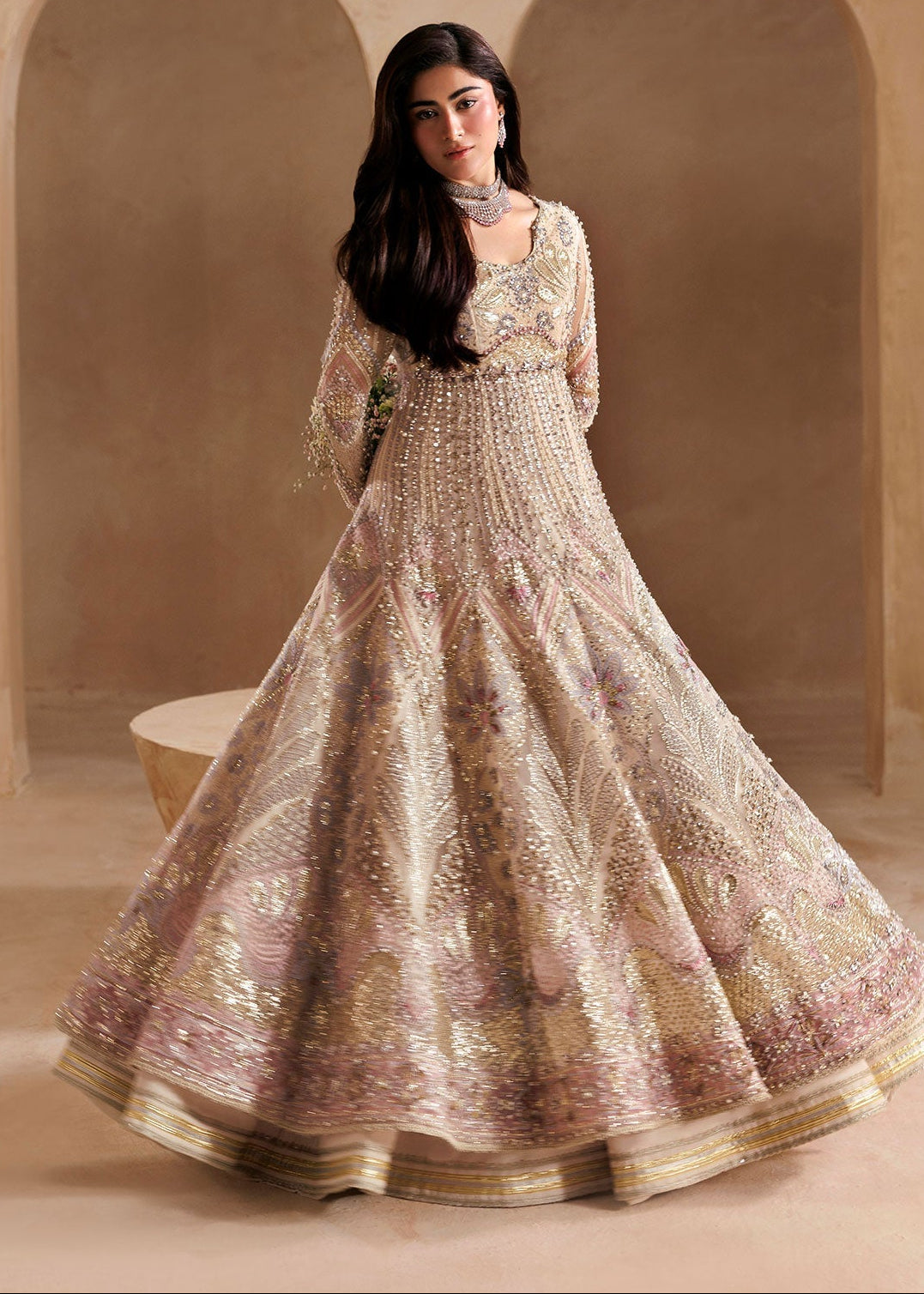 Sardinia | Bridal Edit 26 | SABRINIA - Bridal Dress - available at Maria Faisal in UK and USA.
