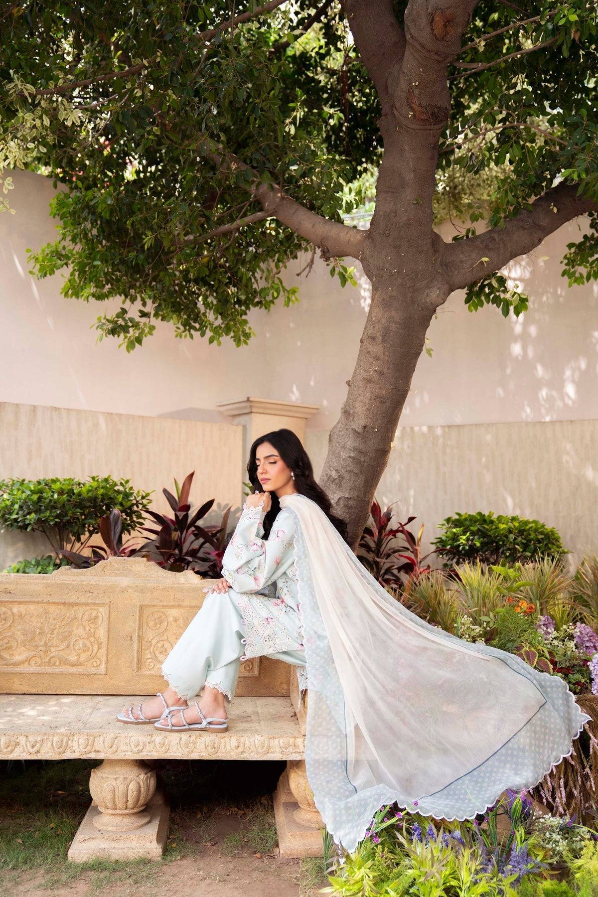 Sable Vogue | Lila Lawn 25 | SAL-09-25 by Maria Faisal - Registered Vendor of : Sable Vogue - type : Ladies Clothes - 100% original wedding dresses
