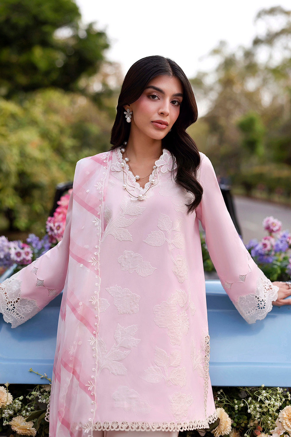 Sable Vogue | Sorae 26 | SANTA ROSA - Luxury Dress - available at Maria Faisal in UK and USA.