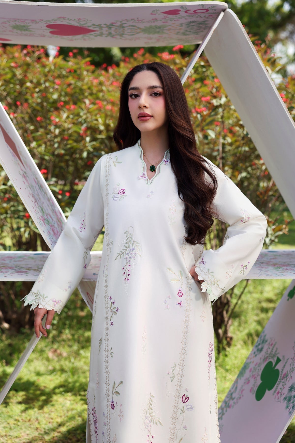Sable Vogue | Sorae 26 | SAKURA - Luxury Dress - available at Maria Faisal in UK and USA.