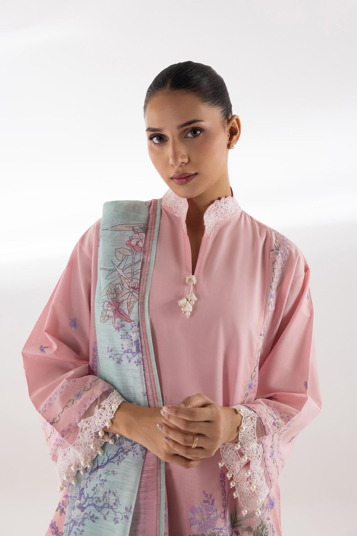 Sana Safinaz | Luxury Pret | Muzlin Lawn Suit SC26MUZ112BP3 - Dress - available at Maria Faisal in UK and USA.
