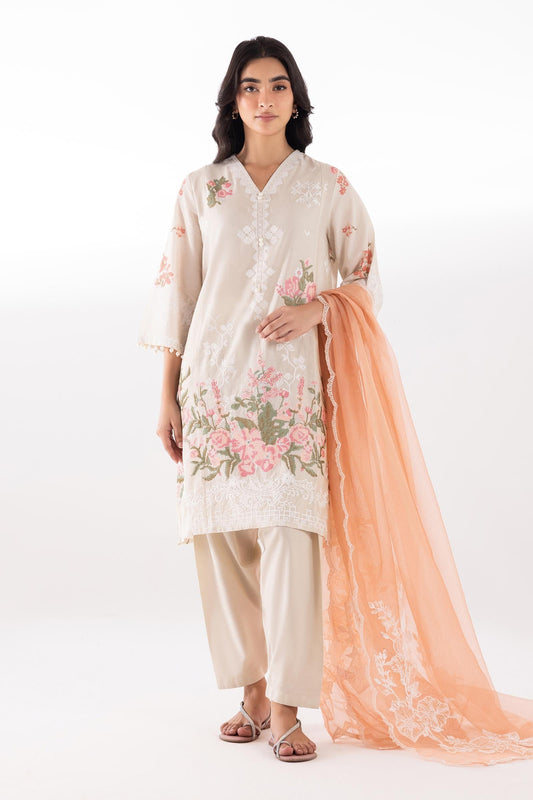 Sana Safinaz | Luxury Pret | Muzlin Lawn Suit SC26MUZ116AP3 - Dress - available at Maria Faisal in UK and USA.