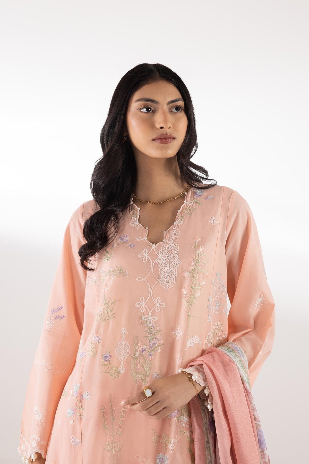 Sana Safinaz | Luxury Pret | Muzlin Lawn Suit SC26MUZ210BP3 - Dress - available at Maria Faisal in UK and USA.