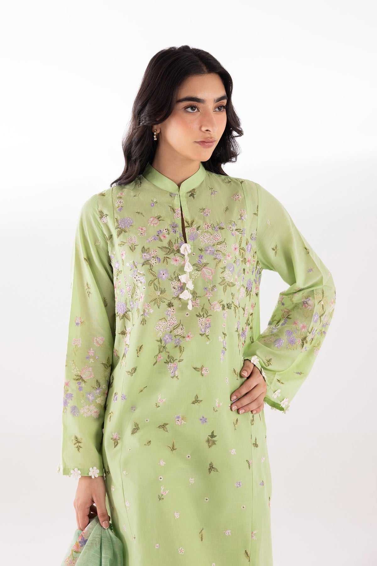 Sana Safinaz | Luxury Pret | Muzlin Lawn Suit SC26MUZ215BP3 - Dress - available at Maria Faisal in UK and USA.
