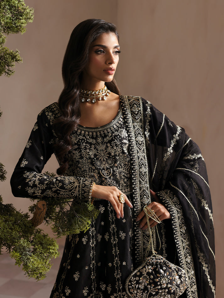 Gulaal | Serica Raw Silk | Sorelia - Formal Dress - available at Maria Faisal in UK and USA.