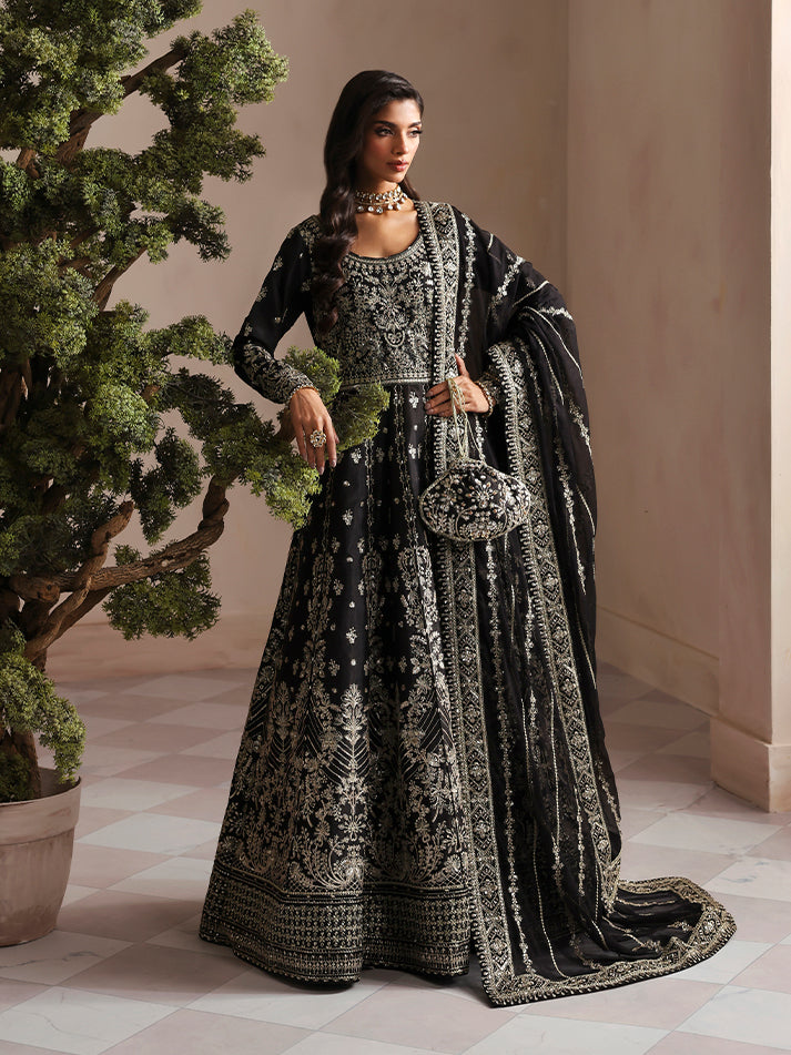Gulaal | Serica Raw Silk | Sorelia - Formal Dress - available at Maria Faisal in UK and USA.
