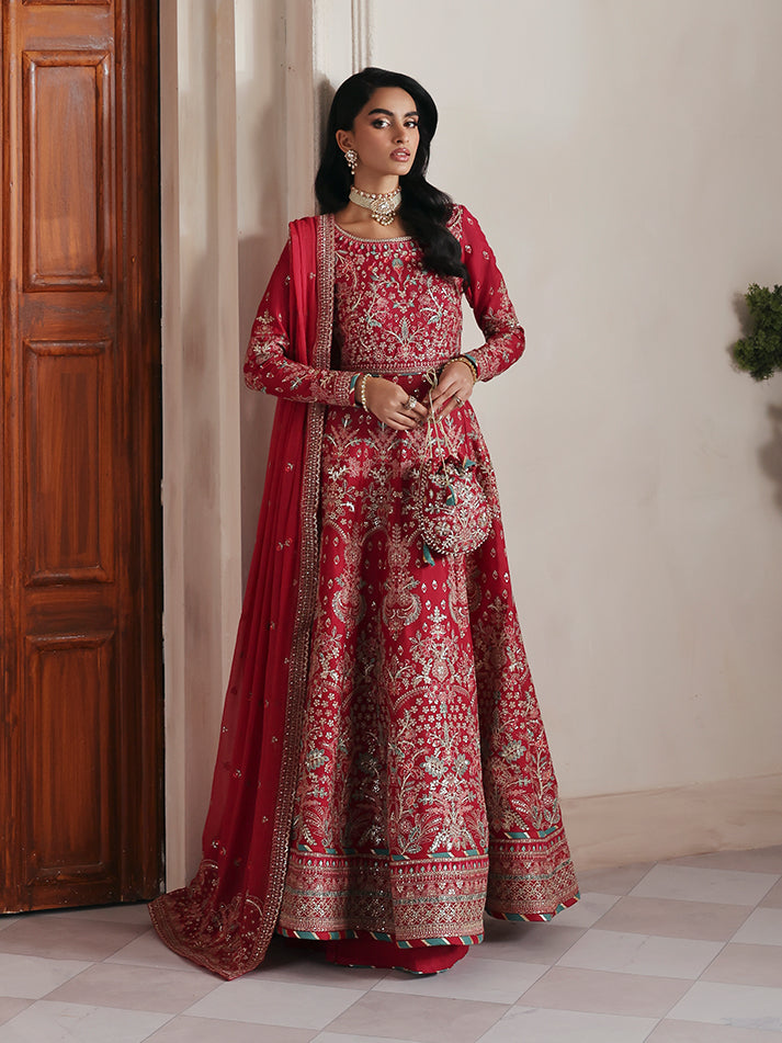 Gulaal | Serica Raw Silk | Serosia - Formal Dress - available at Maria Faisal in UK and USA.