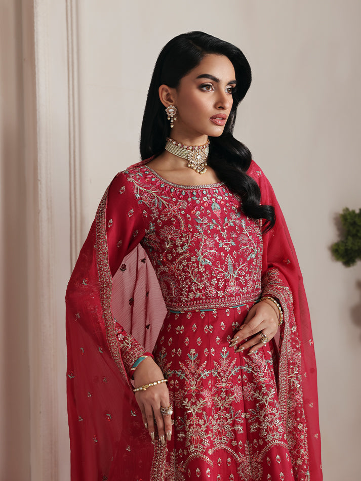 Gulaal | Serica Raw Silk | Serosia - Formal Dress - available at Maria Faisal in UK and USA.