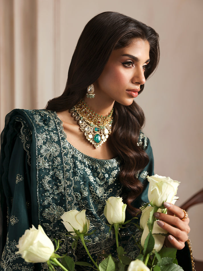 Gulaal | Serica Raw Silk | Seraphine - Formal Dress - available at Maria Faisal in UK and USA.