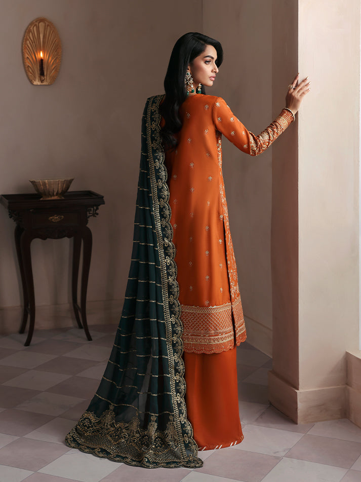 Gulaal | Serica Raw Silk | Ciora - Formal Dress - available at Maria Faisal in UK and USA.