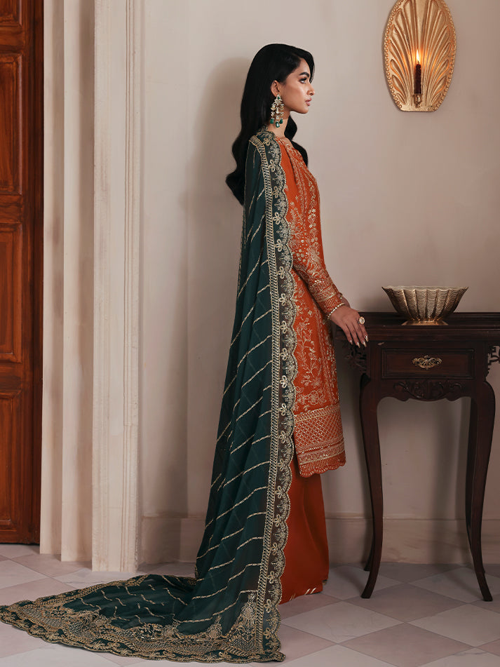 Gulaal | Serica Raw Silk | Ciora - Formal Dress - available at Maria Faisal in UK and USA.