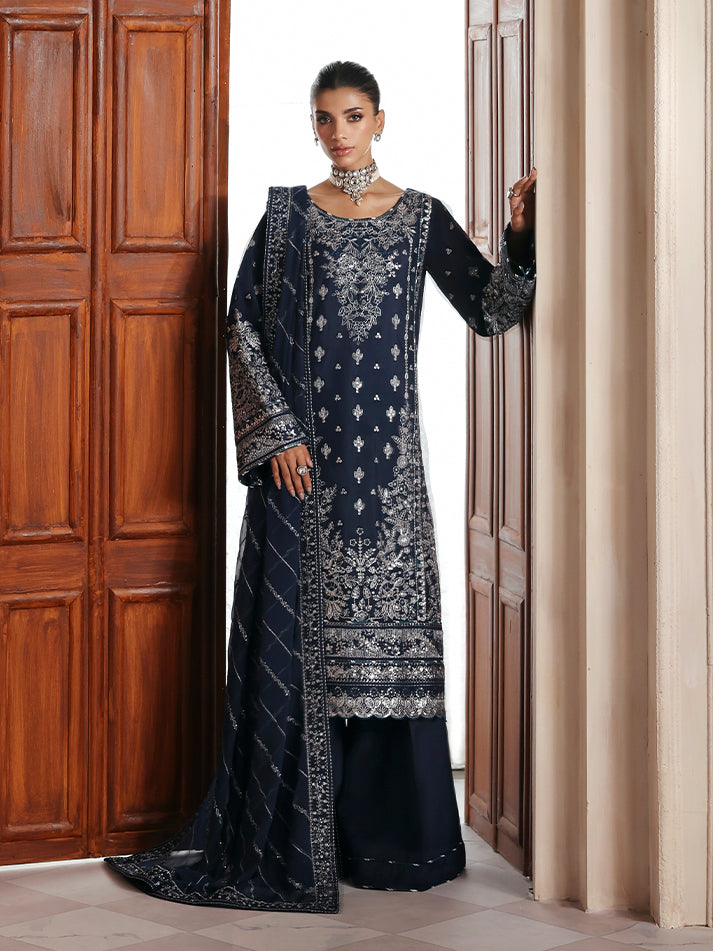 Gulaal | Serica Raw Silk | Saphira - Formal Dress - available at Maria Faisal in UK and USA.