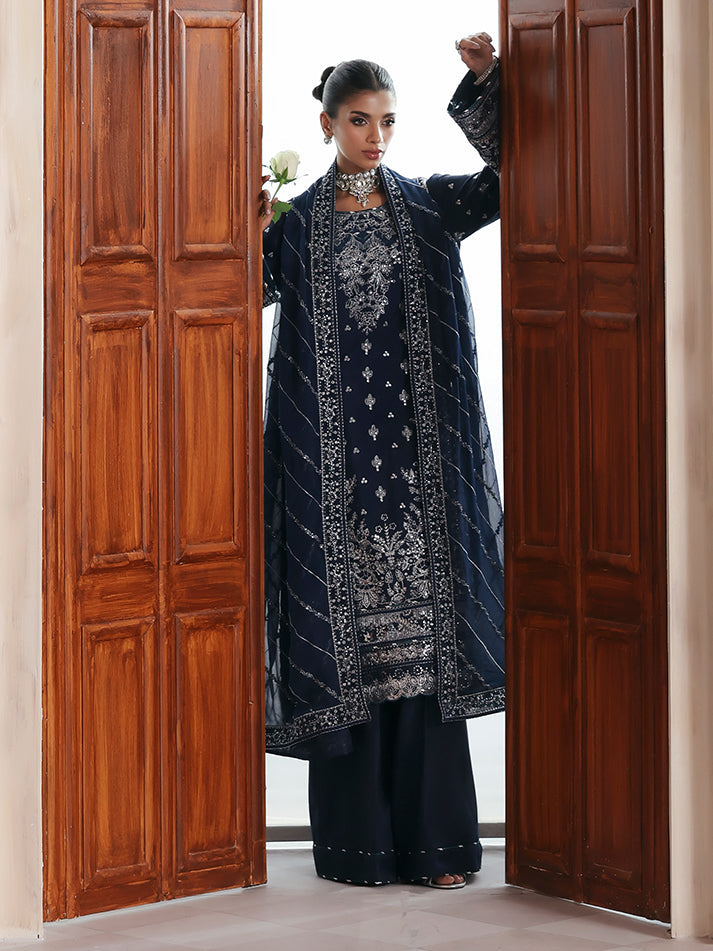 Gulaal | Serica Raw Silk | Saphira - Formal Dress - available at Maria Faisal in UK and USA.