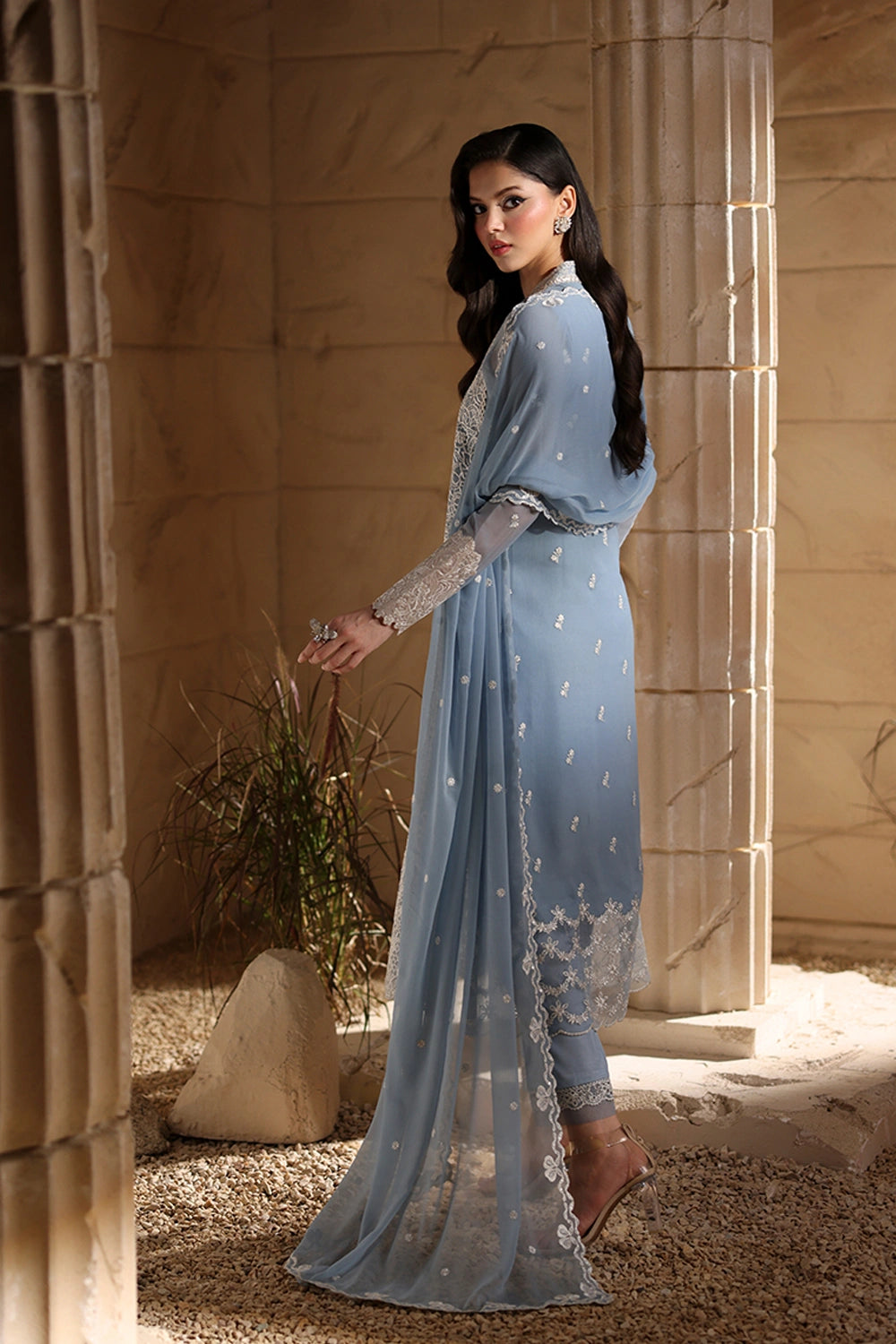 Azure | Luxe Formals | Serenite - Formal Dress - available at Maria Faisal in UK and USA.