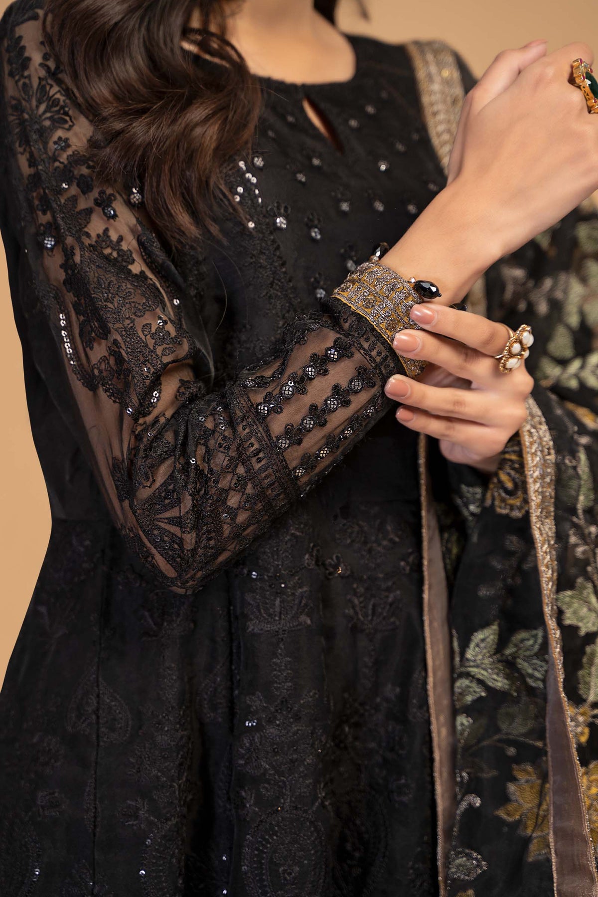Maria B | Pre Fall 25 | Organza Frock 13 - Ladies Clothes - Maria Faisal