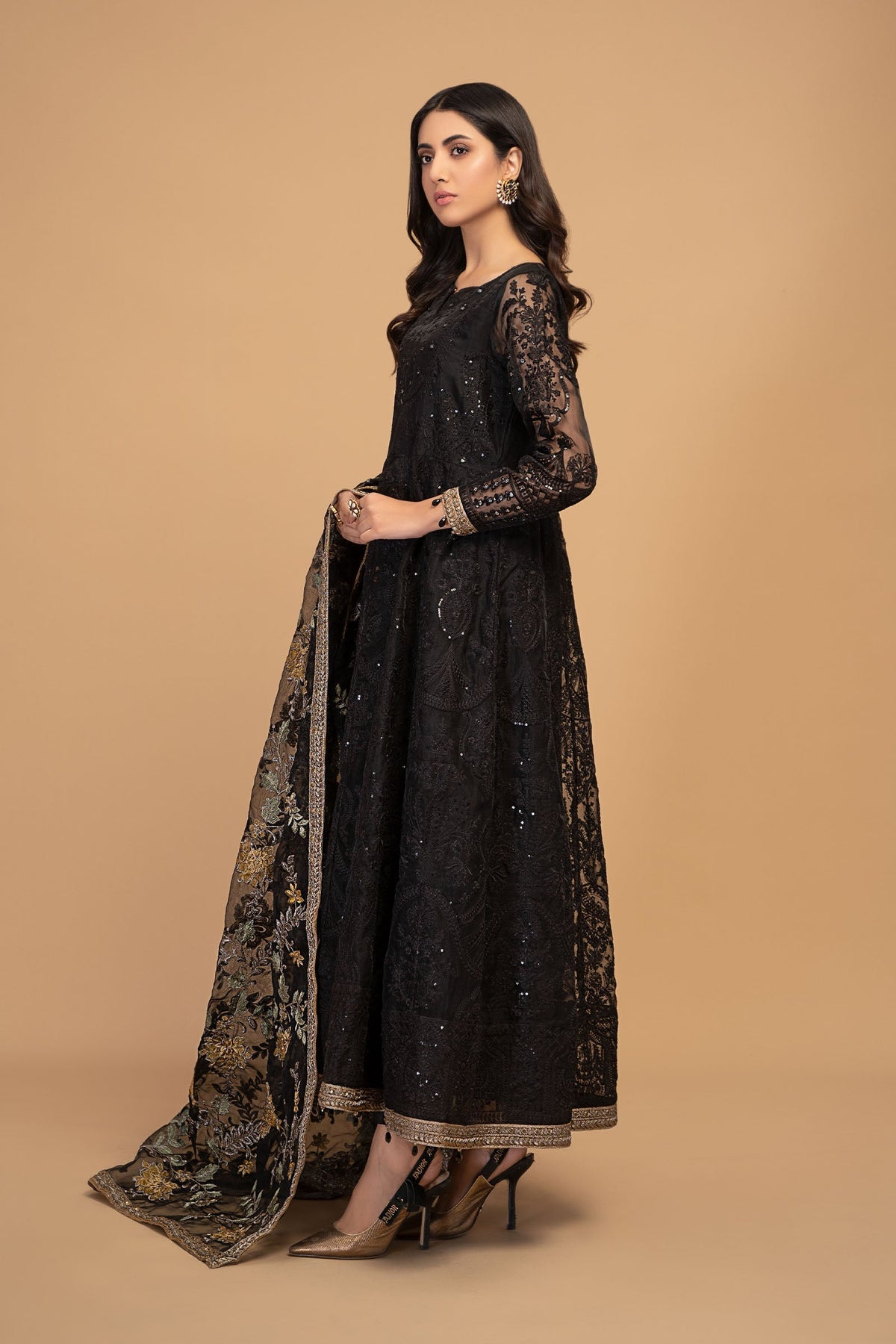 Maria B | Pre Fall 25 | Organza Frock 13 - Ladies Clothes - Maria Faisal