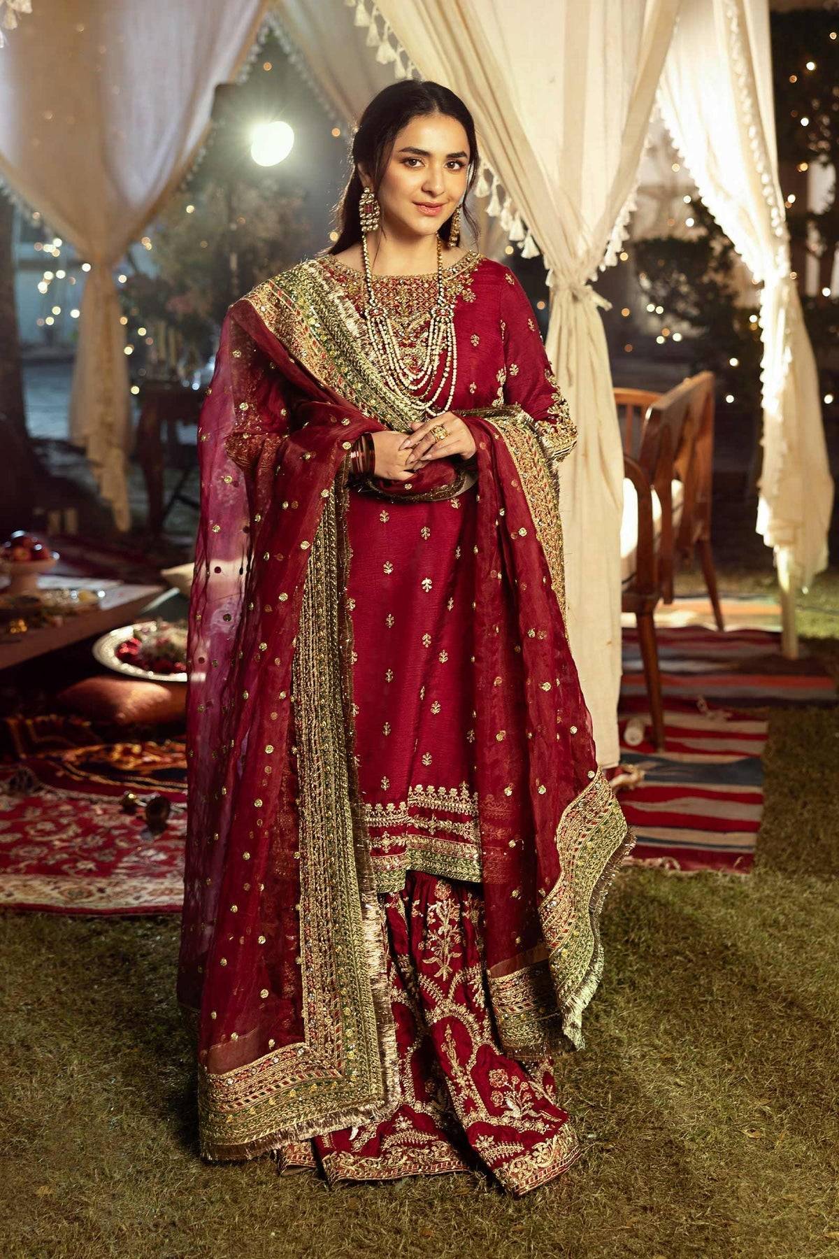 Maria B | Formal Wears | SF-EF25-01 by Maria Faisal - Registered Vendor of : Maria B - type : Ladies Clothes - 100% original wedding dresses
