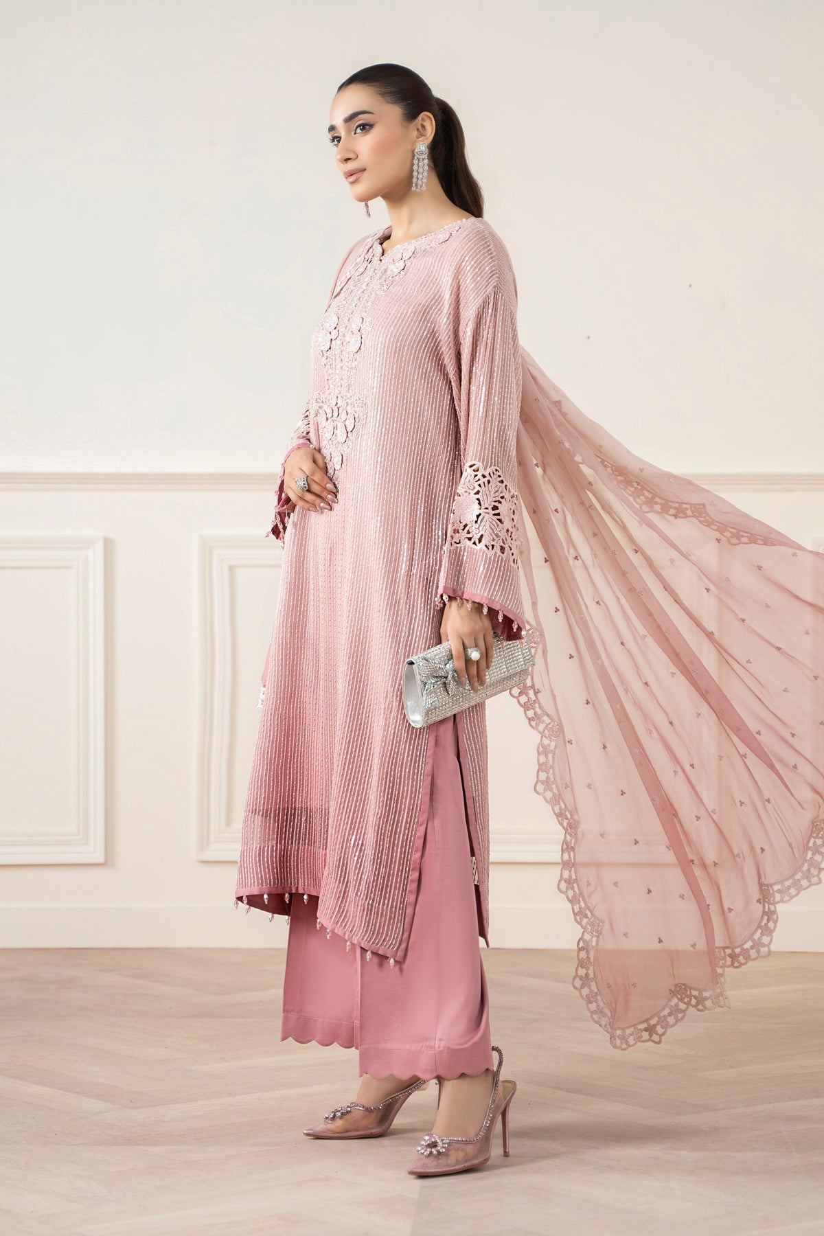 Maria B | Pre Fall 25 | Chiffon Suit 08