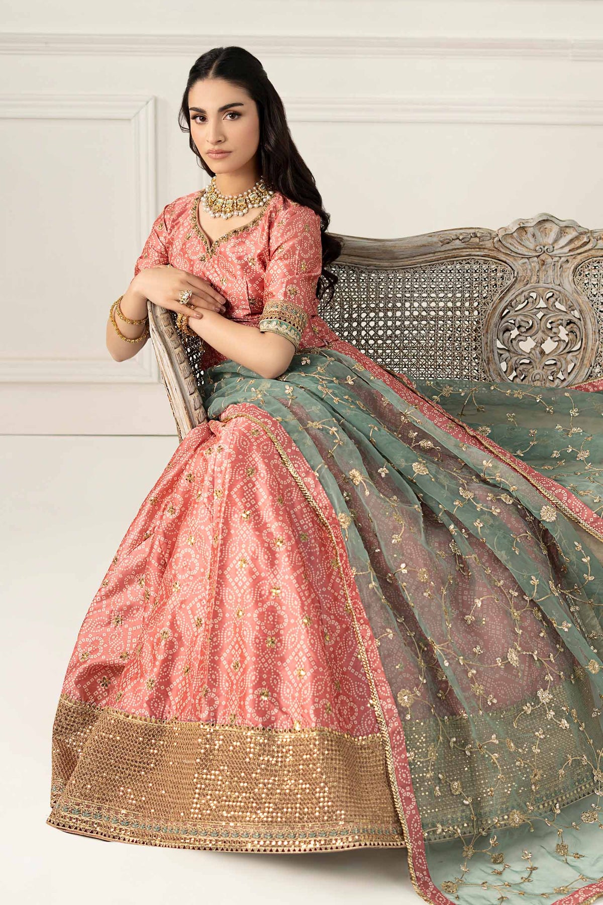 Maria B | Formal Wears | SF-EF25-11 by Maria Faisal - Registered Vendor of : Maria B - type : Ladies Clothes - 100% original wedding dresses
