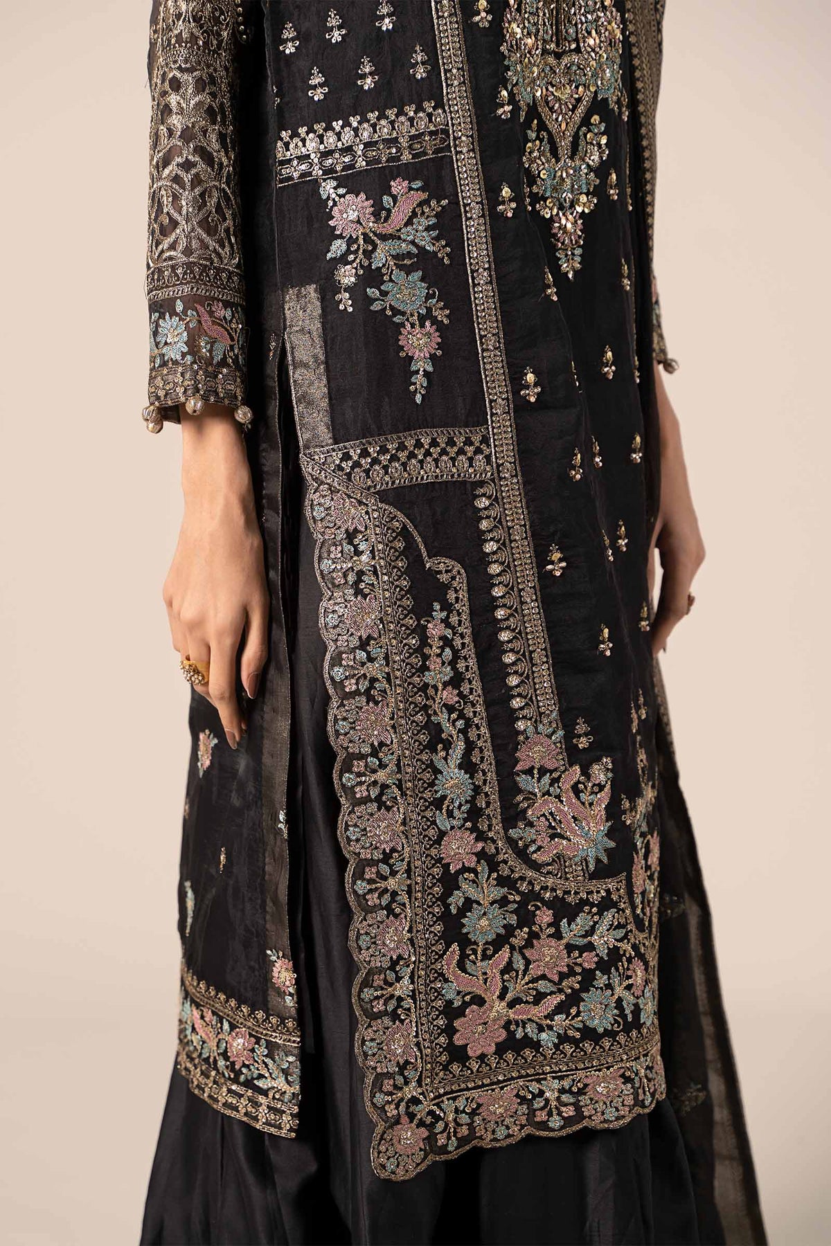 Maira B | Ready to Wear | SF-EF25-24 Black by Maria Faisal - Registered Vendor of : Maria B - type : Wedding Dress - 100% original wedding dresses