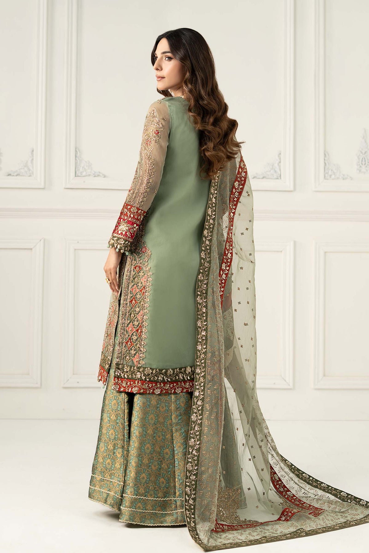 Maria B | Formal Wears | SF-EF25-28 by Maria Faisal - Registered Vendor of : Maria B - type : Ladies Clothes - 100% original wedding dresses