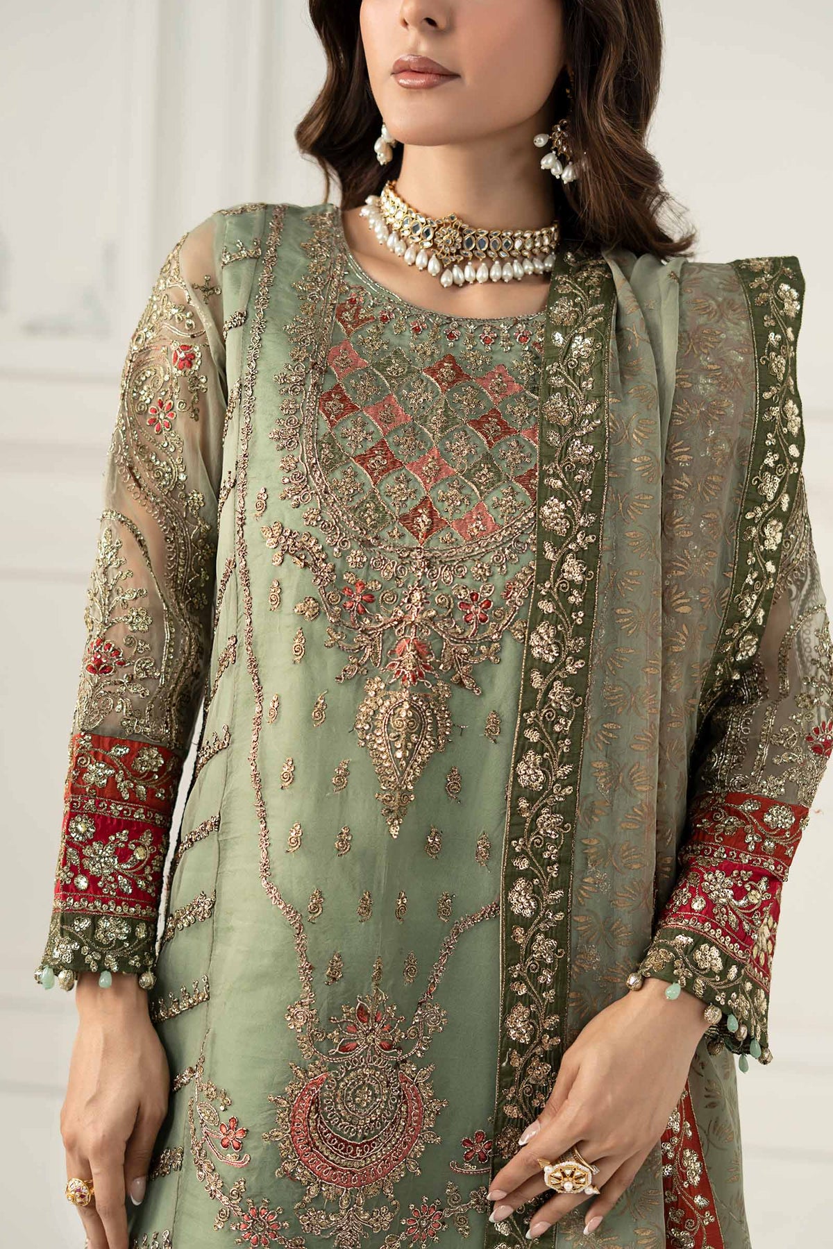 Maria B | Formal Wears | SF-EF25-28 by Maria Faisal - Registered Vendor of : Maria B - type : Ladies Clothes - 100% original wedding dresses
