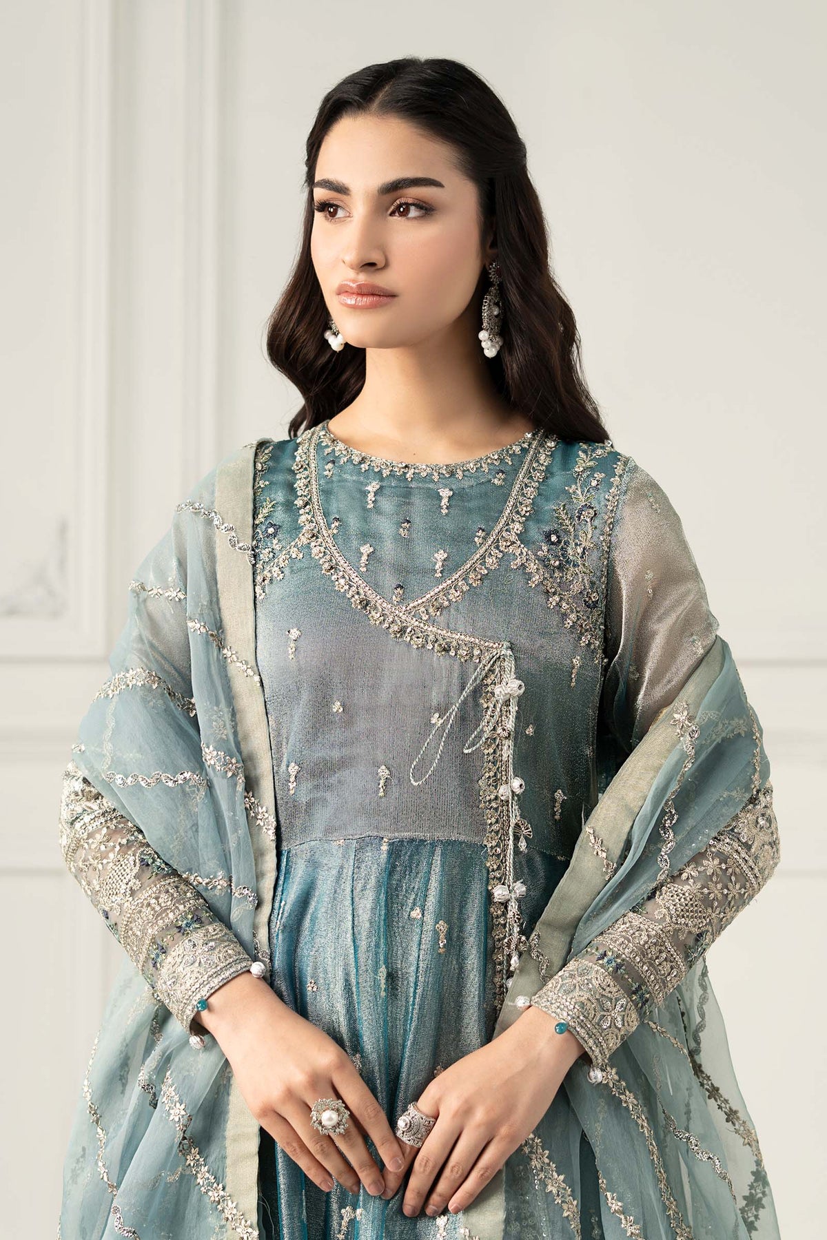 Maria B | Formal Wears | SF-EF25-30 by Maria Faisal - Registered Vendor of : Maria B - type : Ladies Clothes - 100% original wedding dresses