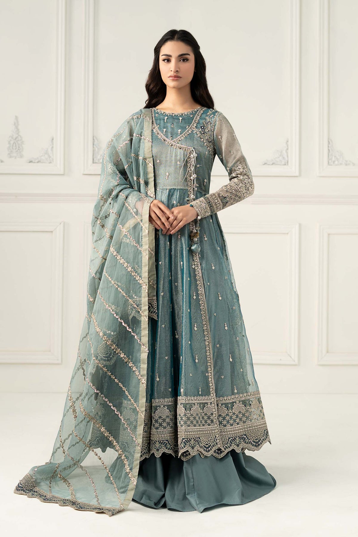 Maria B | Formal Wears | SF-EF25-30 by Maria Faisal - Registered Vendor of : Maria B - type : Ladies Clothes - 100% original wedding dresses