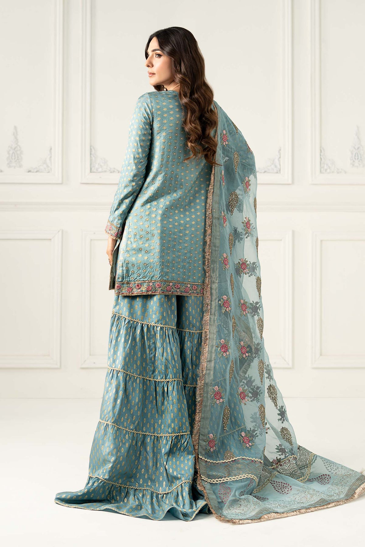 Maria B | Formal Wears | SF-EF25-31 by Maria Faisal - Registered Vendor of : Maria B - type : Ladies Clothes - 100% original wedding dresses
