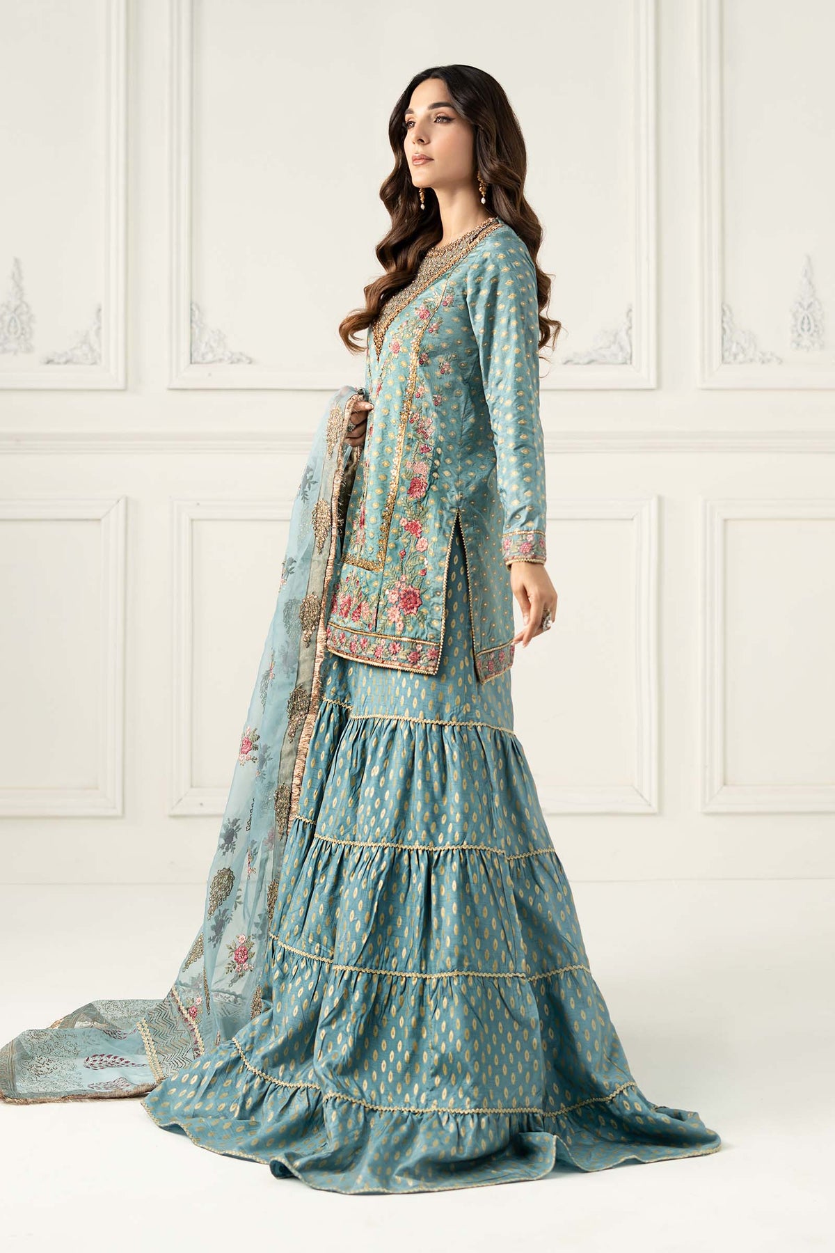 Maria B | Formal Wears | SF-EF25-31 by Maria Faisal - Registered Vendor of : Maria B - type : Ladies Clothes - 100% original wedding dresses