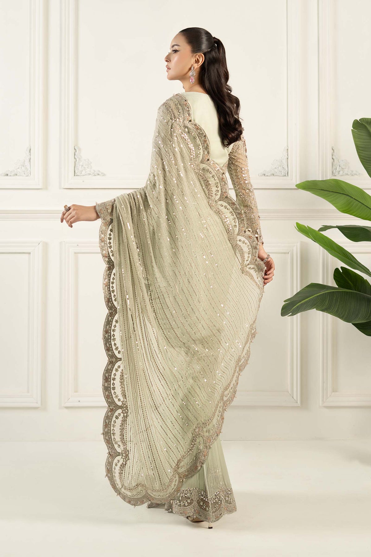 Maria B | Formal Wears | SF-EF25-38 by Maria Faisal - Registered Vendor of : Maria B - type : Ladies Clothes - 100% original wedding dresses
