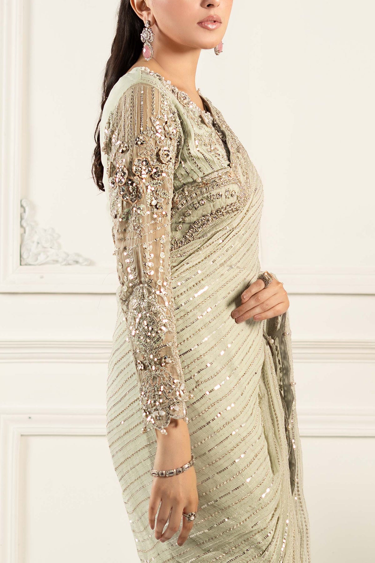 Maria B | Formal Wears | SF-EF25-38 by Maria Faisal - Registered Vendor of : Maria B - type : Ladies Clothes - 100% original wedding dresses